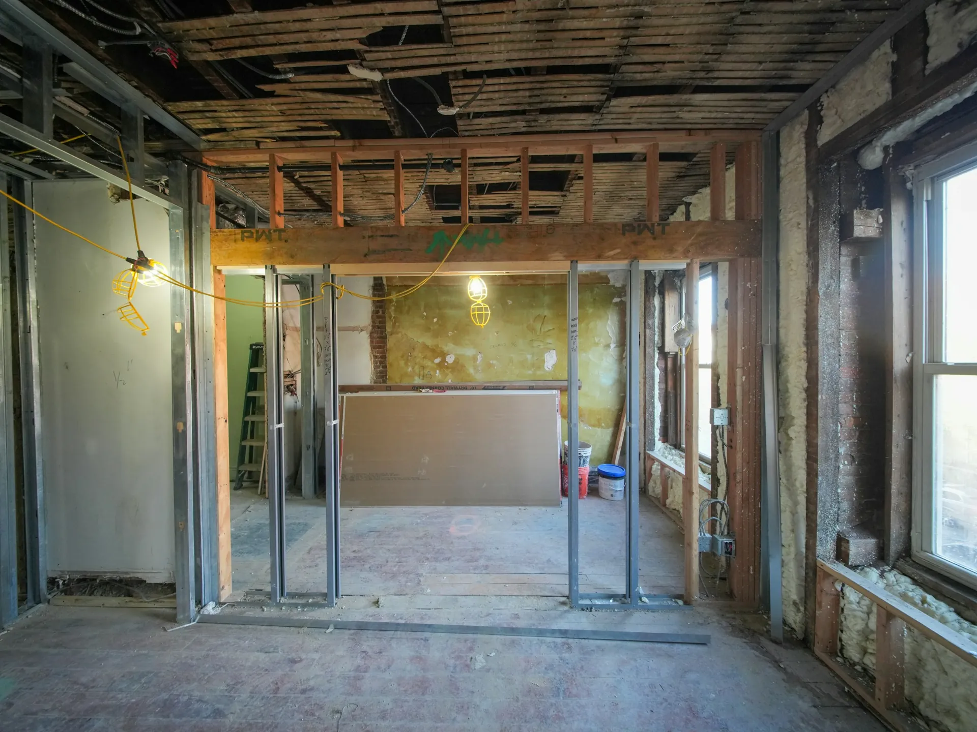 Interior renovation in progress