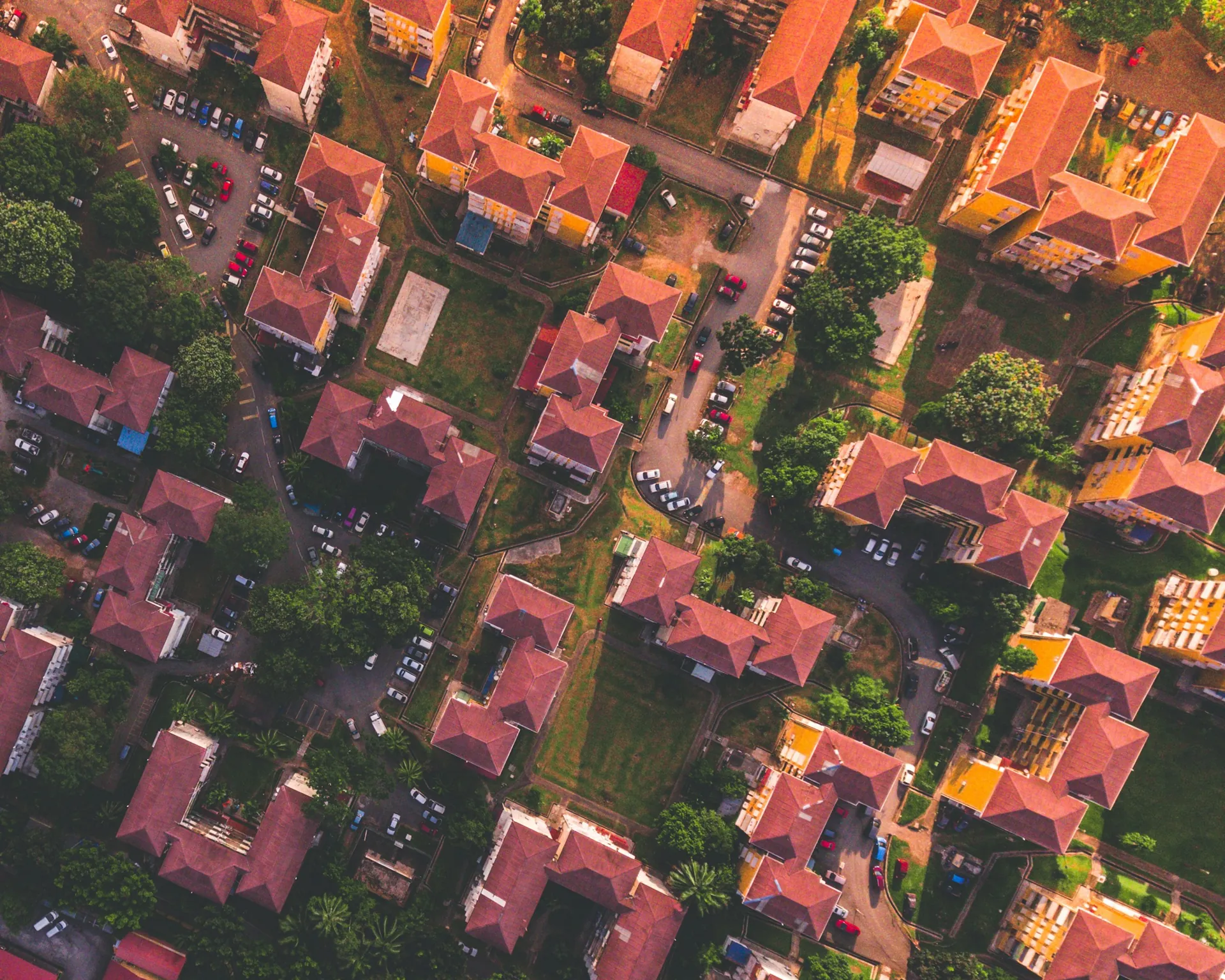 Housing estate from above, Malaysia