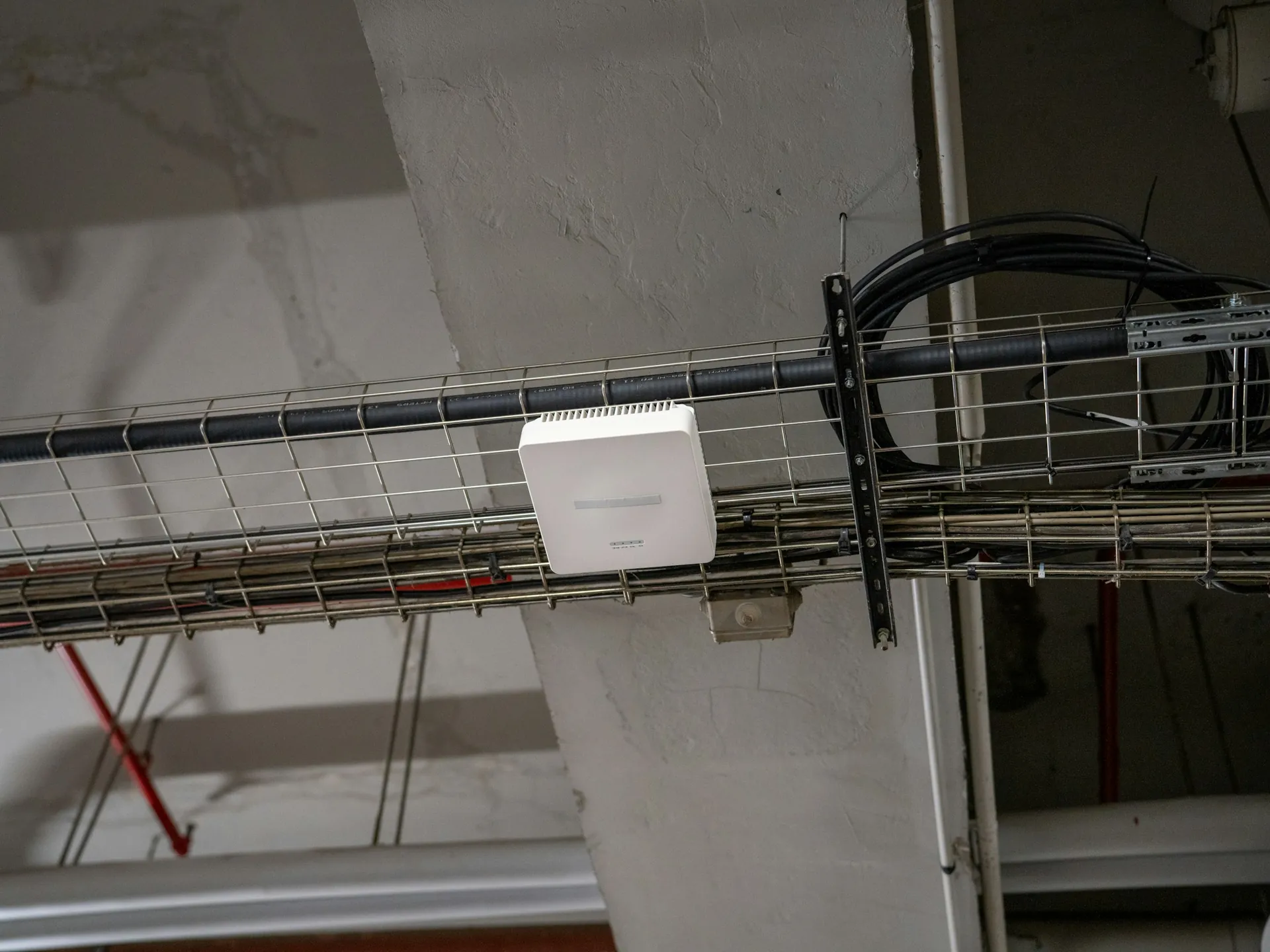 Wi-Fi access point on a ceiling